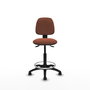 PIQUERAS Y CRESPO Tabouret Isso Asynchrone Tissu Marron