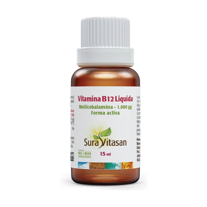 Sura Vitasan Vitamine B12 Liquide 15 ml Sura Vitasan Vitamine B12 Liquide 15 ml