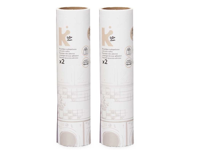 Arte Regal 2 Recharges Quitapelusa 60 Feuilles 19 cm Blanc (Set de 24)
