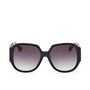 Adidas Lunettes de Soleil Femme OR0098 01B Noires Monture Noir Brillant Verres Gris Fumé Dégradé Navigateur 135mm