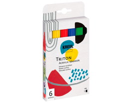 Kreul Set de 6 marqueurs acryliques Triton
