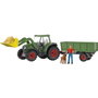 Schleich Tracteur et remorque Farm World 42608 avec figurines Paul et Goldendoodle de paille