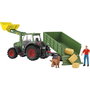 Schleich Tracteur et remorque Farm World 42608 avec figurines Paul et Goldendoodle de paille