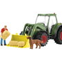 Schleich Tracteur et remorque Farm World 42608 avec figurines Paul et Goldendoodle de paille