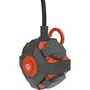 Power Globe - QUARX - Bloc multiprise étanche IP44 avec interrupteur, 4 prises, câble 3 m, crochet et aimant - NF