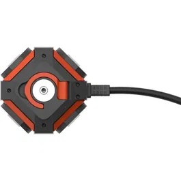 Power Globe - QUARX - Bloc multiprise étanche IP44 avec interrupteur, 4 prises, câble 3 m, crochet et aimant - NF