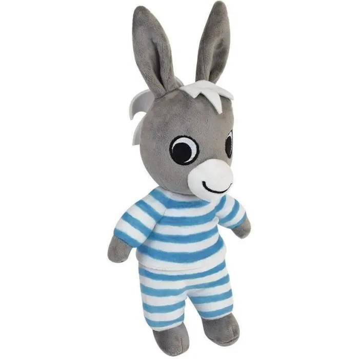 Jemini TROTRO - Peluche photoluminescente rassurante pour enfant, fonctionne sans pile - 25 cm - Blanc et bleu - Chargement à la lumière