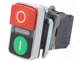 SCHNEIDER ELECTRIC Commutateur double Harmony XB4 22mm rouge/vert LED