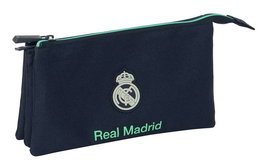 Safta Portatodo triple, mallette de rangement Real Madrid deuxième équipement 25/26, dimensions 22 x 12 x 3 cm