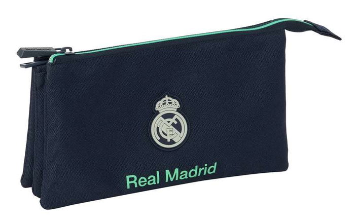 Safta Portatodo triple, mallette de rangement Real Madrid deuxième équipement 25/26, dimensions 22 x 12 x 3 cm Safta Portatodo triple, mallette de rangement Real Madrid deuxième équipement 25/26, dimensions 22 x 12 x 3 cm