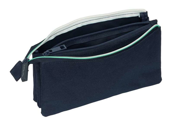 Safta Portatodo triple, mallette de rangement Real Madrid deuxième équipement 25/26, dimensions 22 x 12 x 3 cm Safta Portatodo triple, mallette de rangement Real Madrid deuxième équipement 25/26, dimensions 22 x 12 x 3 cm