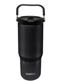 QUOKKA Vaso Cool Termo avec Anse Core Black 860 ml en Acier Inoxydable
