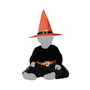 BigBuy Carnival Déguisement Sorcière Bébé avec Robe Étoilée et Chapeau Orange