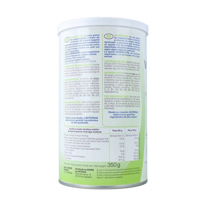 NUTERGIA VEGENUTRIL Postre vainilla (10 x 30 g) NUTERGIA VEGENUTRIL Postre vainilla (10 x 30 g)