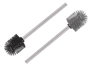 Berilo Brosse de douche en silicone 34,5 x 7,5 x 7,5 cm Gris et noir - Surtis aléatoires (Set de 12)