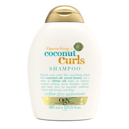 Ogx Shampoing cheveux COCONUT CURLS 385 ml pour Cheveux Bouclés, Hydratation et Définition