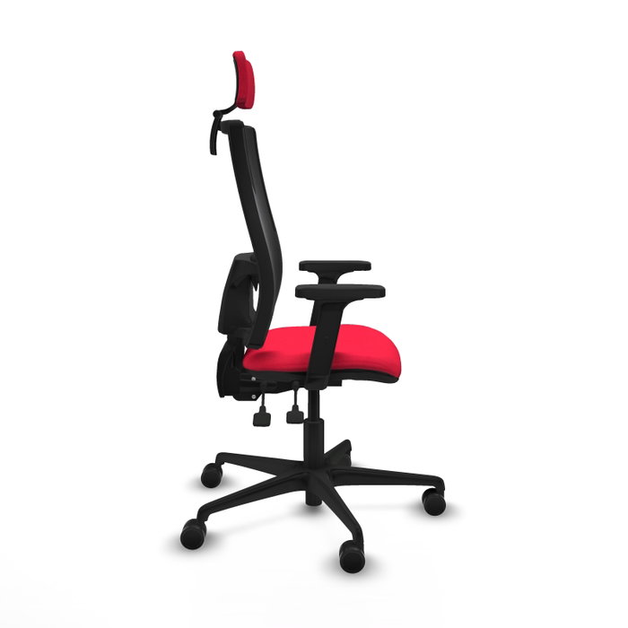 Piqueras Y Crespo Bormate Chaise de bureau Rouge et Noir avec mécanisme Asincro Piqueras Y Crespo Bormate Chaise de bureau Rouge et Noir avec mécanisme Asincro