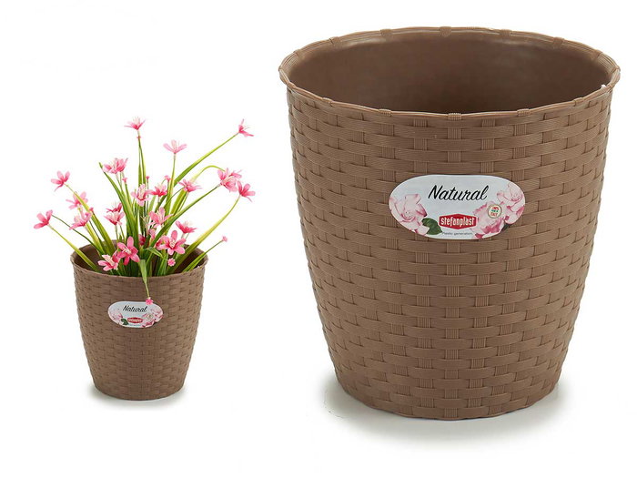 Stefanplast Pot Naturel Intérieur Extérieur 19 cm Diamètre Marron 19x17x19 cm (Set de 12) Stefanplast Pot Naturel Intérieur Extérieur 19 cm Diamètre Marron 19x17x19 cm (Set de 12)