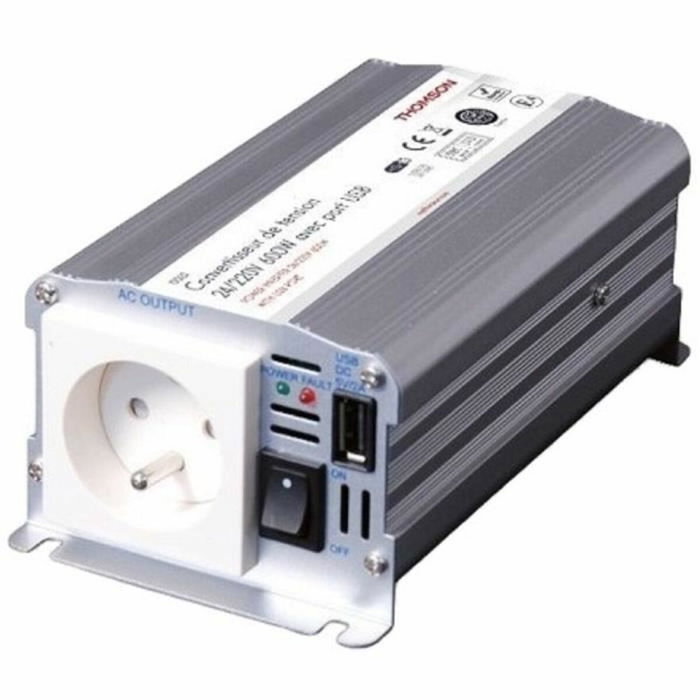 Thomson Convertisseur de tension 24V/220V 600W avec prise USB Thomson Convertisseur de tension 24V/220V 600W avec prise USB