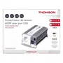 Thomson - Convertisseur de tension 24V/220V 600W avec prise USB 2A - Protections surchauffe, surcharge et inversion de polarité