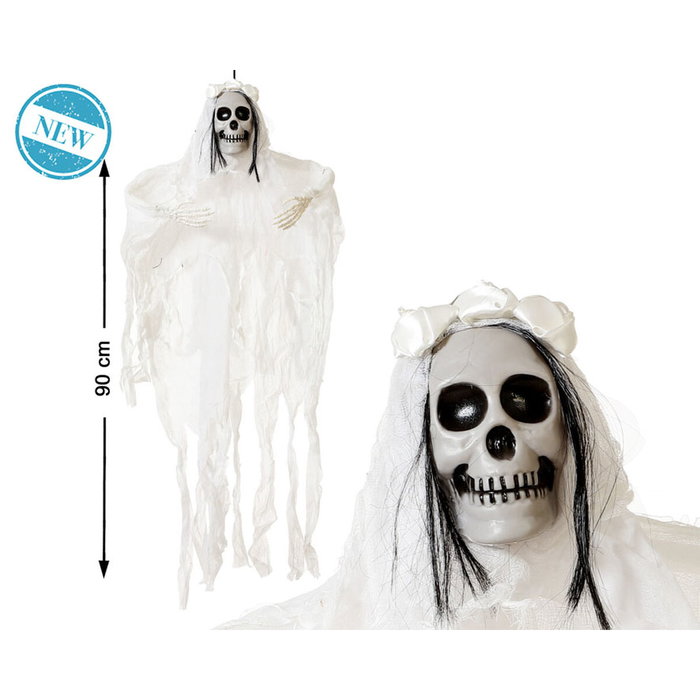 BigBuy Home Squelette Suspendu 90 x 70 cm pour Décoration d'Halloween BigBuy Home Squelette Suspendu 90 x 70 cm pour Décoration d'Halloween