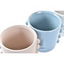 Cache-pot DKD Home Decor Visage Grès (15 x 13 x 12,5 cm) (4 Unités)