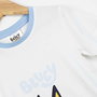 Cerdá Pijama court single jersey personnage Bluey pour enfant 3 ans - Blanc