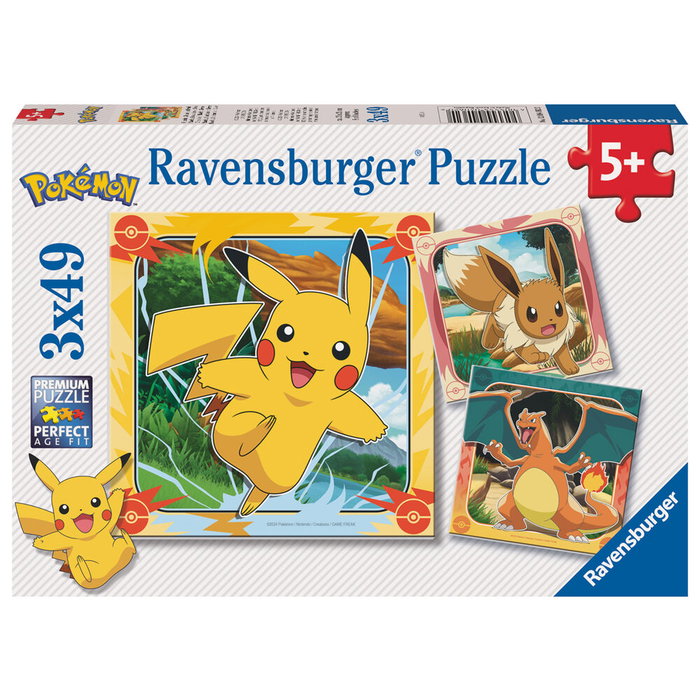 Ravensburger Puzzle Pokémon 3x49 pièces Ravensburger Puzzle Pokémon 3x49 pièces