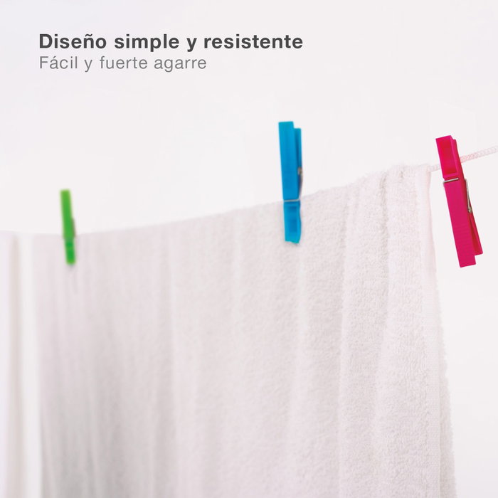 Dovelis Pack de 24 pinces à linge en plastique, couleurs variées