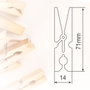 Dovelis Pack de 24 pinces à linge en plastique, couleurs variées
