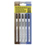 WOLFPACK LINEA PROFESIONAL Lot de 5 lames longues pour scie sauteuse, bois/métal/plastique