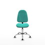 PIQUERAS Y CRESPO Chaise de bureau Algarra bleu turquoise