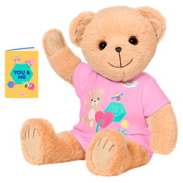 Baby Born Peluche Ours en Peluche Rose Bébé 36 cm avec Bras et Jambes Articulés - MGA