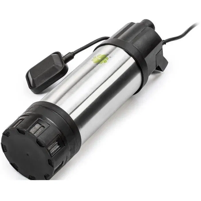 Fieldmann FVC 7005-EC Pompe Submersible 1200W, Débit 6200 l/h, Immersion 7m, Interrupteur à Flotteur, Acier Inoxydable