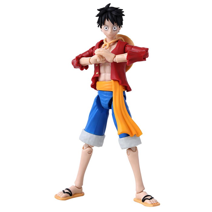 Bandai Anime Heroes - Figurine articulée One Piece Luffy, 17 cm avec 17 points d'articulation, détaillée, collection Bandai Anime Heroes - Figurine articulée One Piece Luffy, 17 cm avec 17 points d'articulation, détaillée, collection