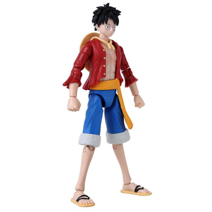 Bandai Anime Heroes - Figurine articulée One Piece Luffy, 17 cm avec 17 points d'articulation, détaillée, collection Bandai Anime Heroes - Figurine articulée One Piece Luffy, 17 cm avec 17 points d'articulation, détaillée, collection