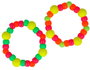 Innspiro Assortiment de perles fluo rondes et cylindriques - 700 pièces environ