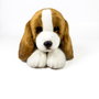 DEQUBE Peluche Basset Hound Tumbado 25cm Bocalan - Licencia Oficial
