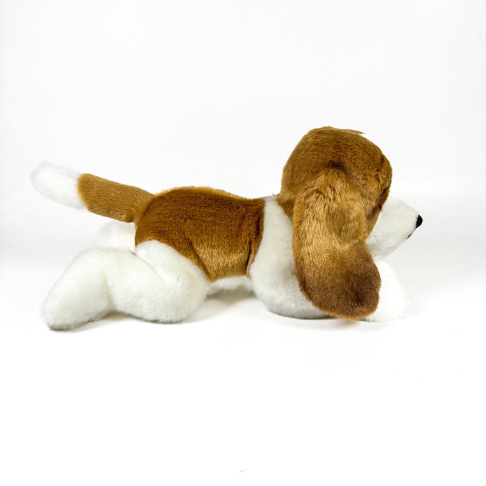 DEQUBE Peluche Basset Hound Tumbado 25cm Bocalan - Licencia Oficial