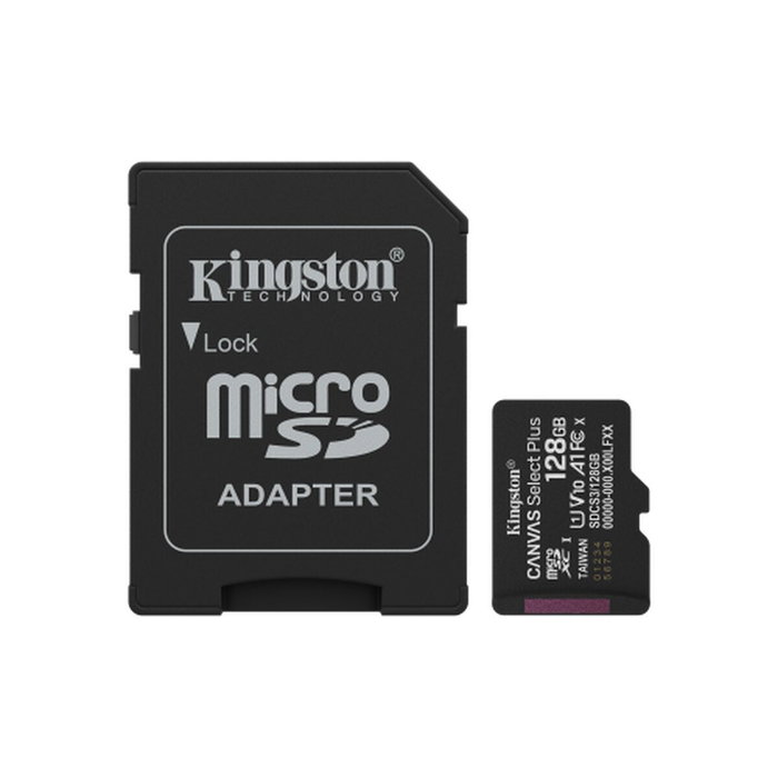 Carte Mémoire Micro SD avec Adaptateur Kingston SDCS3/128GB 128 GB
