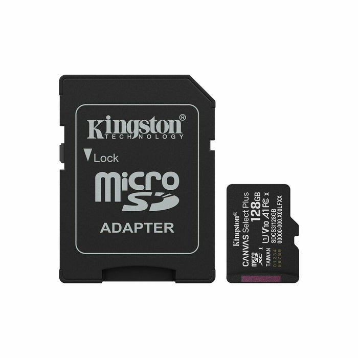 Carte Mémoire Micro SD avec Adaptateur Kingston SDCS3/128GB 128 GB