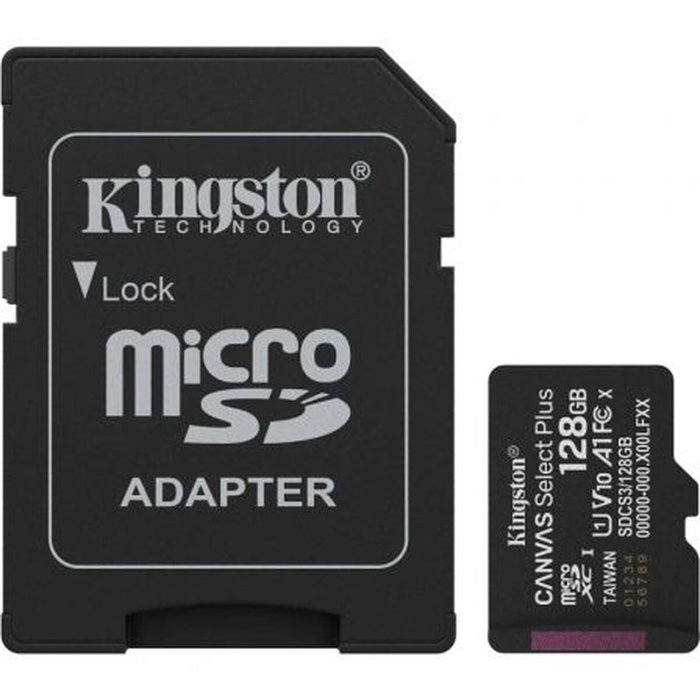 Carte Mémoire Micro SD avec Adaptateur Kingston SDCS3/128GB 128 GB