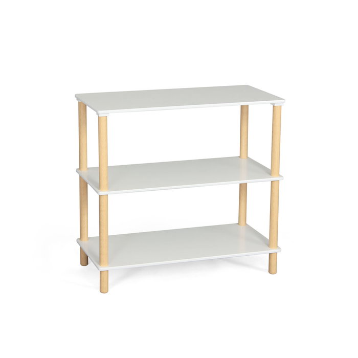 MobleKit Étagère Blanc Bois 80 x 35 x 75 cm MobleKit Étagère Blanc Bois 80 x 35 x 75 cm