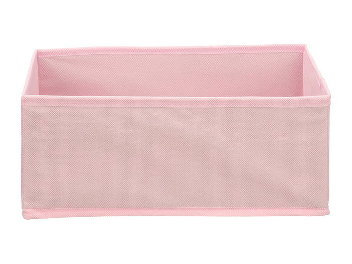 Kipit Boîte Pliante Organisatrice 29x14x13 cm Assortie Tissu/Carton Vert Rose Turquoise (Set de 24)