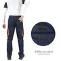WOLFPACK LINEA PROFESIONAL Pantalon de travail bleu foncé avec Spandex, taille 48
