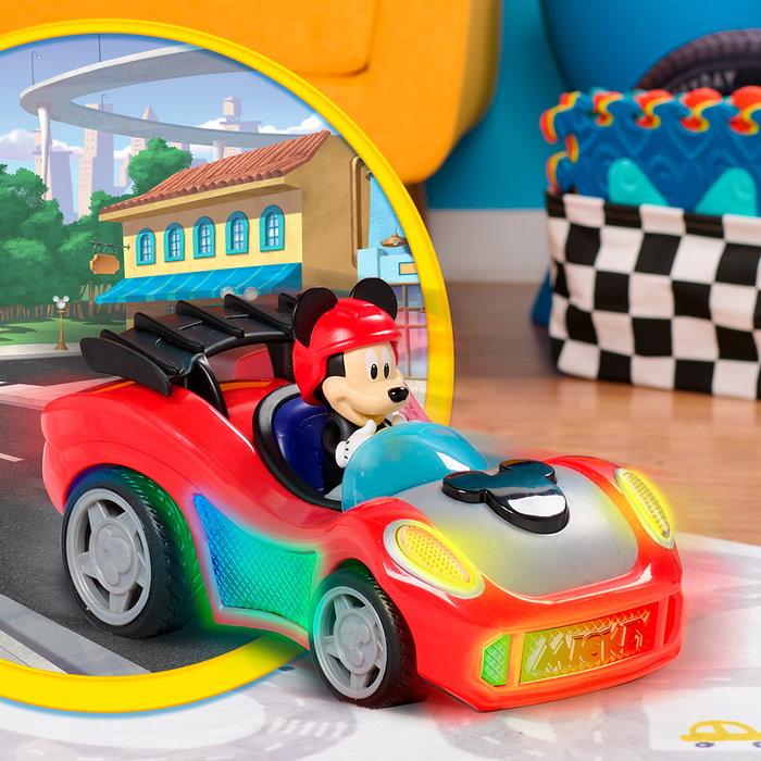 Just Play Disney Junior Vehicule Rev 'N Go Mickey Mouse 38587 - Multilingue +3 Ans