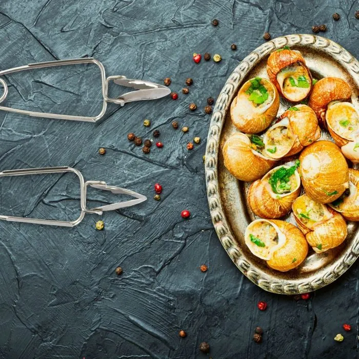 Fackelmann Lot de 6 Pinces à Escargots Acier Inoxydable - Lot de 6 Accessoires Cuisine Française