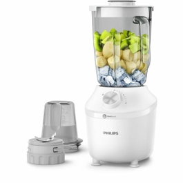 Philips HR2291/20 Série 3000 Blender avec hachoir, 600 W, 2L, Blanc