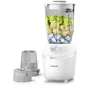 Philips HR2291/20 Blender Mixeur 600 W - Bol 2 L - Hachoir Inclus - Fonction Pulse - Blanc - Série 3000 avec Système ProBlend et Application HomeID