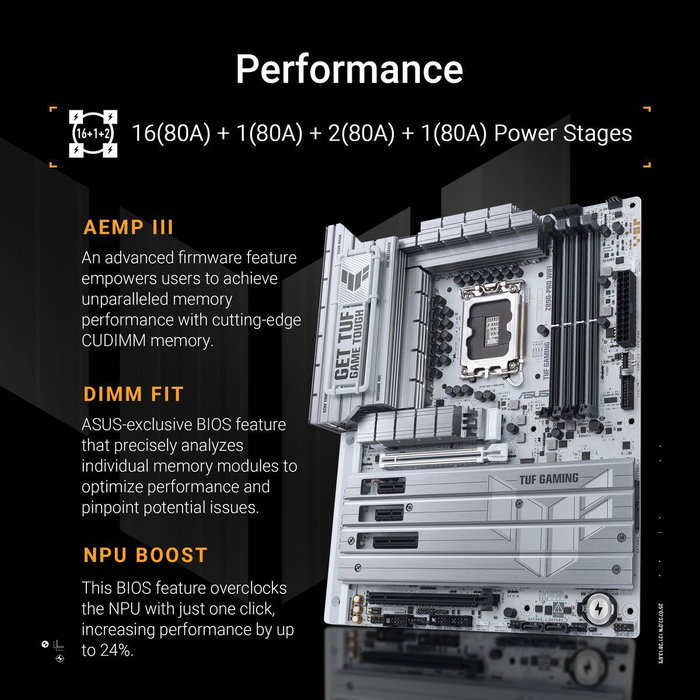 Asus TUF Gaming Z890-Pro WiFi Blanc